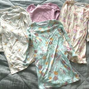 Carter’s girls long sleeve pajama dresses